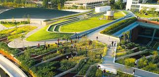 There's a labyrinth for walking and meditation. Landprocess Designs Asia S Largest Organic Rooftop Farm For Bangkok S Thammasat University Inspired By Traditional Rice Terraces De51gn
