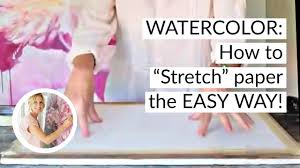The sizing in the paper is what keeps the paint from absorbing all the way through the paper. How To Stretch Watercolour Paper The Easy Way Youtube