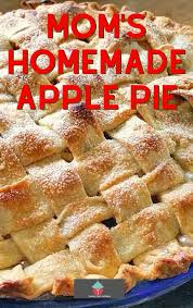 An apple and walnut custard tart. Mom S Homemade Apple Pie Lovefoodies