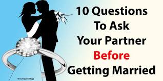 Questions to ask about family and children without a doubt, some of the most important questions to ask before marriage are those involving children. 10 Important Questions To Ask Before Marriage Tops Honeymoon
