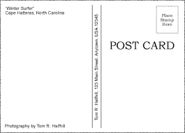 In my country a post card sized photo print is 6″ x 4″ (152mm x 102mm). Customized Postcards