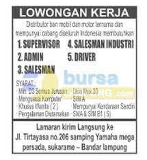 Maybe you would like to learn more about one of these? Lowongan Kerja Driver Juni 2021