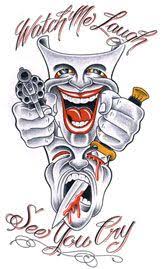 Cry later joker tattoo designs gallery for > laugh now cry later faces. 50 Laugh Now Cry Later Tattoos Ideas Latest Tattoos Laugh Now Cry Later Tattoos