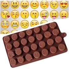 NEW Silicone 28 QQ Emoji Chocolate Mold Candy Ice Cube Jelly Mold Baking Tool | eBay