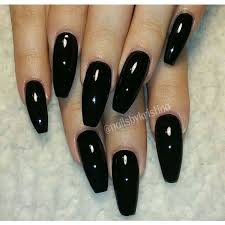 41bright summer acrylic nails with glitter. Long Black Coffin Nails Black Coffin Nails Nails Fancy Nails