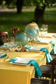 Globes Centerpieces Dinner Party Themes Bon Voyage Party Travel Party Theme