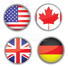 Flags of england, flags of scotland, flags of ireland, flags of wales and flags of northern ireland. Flag Icon Set Canada British Germany Usa Stock Vector Freeimages Com