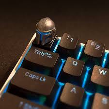 Star Wars Mandalorian Backlit Led Keycap Handmade Resin Custom Etsy Star Wars Pc Mandalorian Star Wars