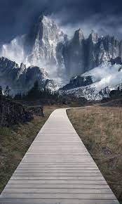 Wooden Path Mountains Landscape 480x800 Wallpaper Fine Art Landscape Photography Cool Landscapes Landscape Photography