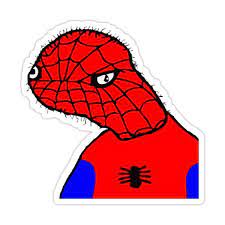 Spoder Sticker By Young Feminist In 2021 Spiderman Spiderman Meme Memes