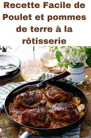 Recette Facile Poulet Et Pommes De Terre A La Rotisserie En 2020 Recette Cuisine Facile Poulet Pomme De Terre Cuisine Facile