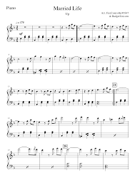 This sheet music does not have a license and is copyrighted. Up Married Life Sheet Music For Piano Percussion Ensemble Musescore Com