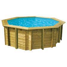 Vous êtes à la recherche d'une piscine hors sol octogonale à installer comme piscine hors sol dans votre jardin ? Piscine Bois Octogonale Sunwater 3 60 X H1 20m Ubbink Coloris Du Liner Bleu
