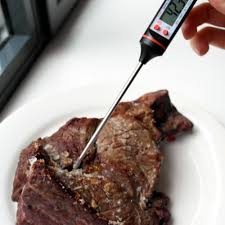Checking Steak Doneness By Touch Thermometer Or Time