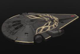 The millennium falcon as it looks in solo: Solo A Star Wars Story Concept Art Showcases Alternate Millennium Falcon Designs