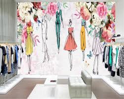 Motif wallpaper dinding ini seringkali berwarna warni dan berukuran besar. Beibehang Kustom 3d Wallpaper Cat Air Bunga Kecantikan Retro Kepribadian Fashion Kecantikan Toko Pakaian Latar Belakang 3d Wallpaper 3d Wallpaper Custom 3d Wallpaperfashion Wallpaper Aliexpress