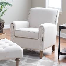 Belham Living Nala Arm Chair With Nailheads Www Hayneedle Com Accent Chairs For Living Room Living Room Chairs Accent Chairs