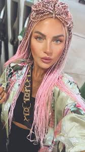 Pink Braids Styles 💖💖💖💖