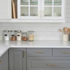 Subway tile kitchen backsplash is as the most popular choice that many people select and off course then it will look very good and fascinating. Installing A Subway Tile Backsplash In Our Kitchen The Sweetest Digs