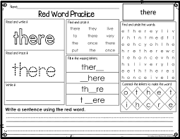 Project Read Support Red Word Level Ii Centers Activities Worksheets For 2nd Grade Sp Sight Word Flashcards Kindergarten Worksheets Sight Words Red Words