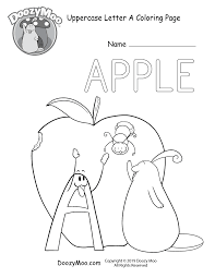 Free printable letter a coloring pages to teach the letter a to the children. Cute Alphabet Coloring Pages Free Printables Doozy Moo