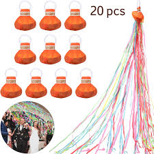 A flag that streams in the wind especially : 20 Pieces Streamers Popper Throw Streamers Party Streamers Spider Silk Confetti Magic Hand Held Throwing Streamer For Birthday Wedding Graduation Party Favors Shows Gold Rose Red Buy Online In Qatar At Qatar Desertcart Com