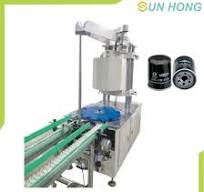Spin on Filter Seaming Full Auto High Speed Oil Fuel Filter Sealing Machine