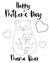 Happy mothers day and a rose. Mothers Day Coloring Page Free Printable Cenzerely Yours