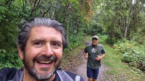 Trail running in a new recreational area