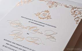 Gold Foil Sparkly Detail On A Regal Royal Inspired Wedding Invitation Fun Wedding Invitations Luxury Wedding Invitations Royal Wedding Invitation