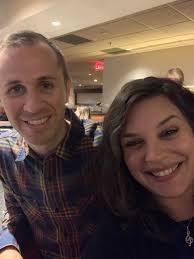 Bartender thanks friends and family for visiting at Duffys Pub