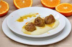 Albondigas De Carne En Salsa De Naranja Miel Con Pure De Patatas Ingredientes Para Las Albondigas 500 Gr De Ca Salsas Para Carnes Pure De Patatas Albondigas