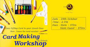 Just bring your imagination, and. Card Making Workshop