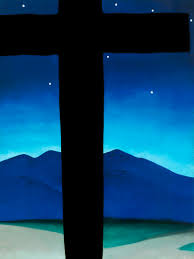 She painted prolifically, and almost exclusively, the flowers, animal bones, and landscapes around. Georgia O Keeffe Winter Road I Art Blart