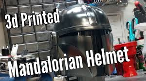 You should visit the original websites. 3d Printed Mandalorian Helmet Youtube