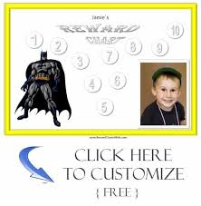 Personalized Reward Charts For Boys