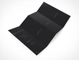 Psd Mockup 4 Panel Accordion Fold Flyer Brochure Mockup Psd Flyer Mockup Template