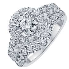 Northern Star Diamond Bridal Set With Matching Band In 14kt White Gold 2ct Tw With Images Diamond Bridal Sets White Gold Matching Band