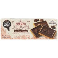 Culinary Tours French Petit Beurre Biscuits With Dark Chocolate 5 29 Oz Instacart