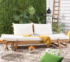 Safavieh Tandra Modern Contemporary Daybed Qvc Com In 2020 Outdoor Daybed Patio Daybed Patio Chaise