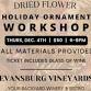 Workshop: Dried Flower Holiday Ornaments  event image