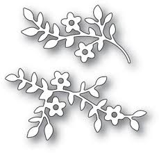 Gather a dozen or so pink cherry blossom branches and cluster them together in a stately glass vase with clear marbles. Memory Box Cherry Blossom Branches Craft Die 94434 123stitch