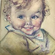 Pair of Vintage Raised/embossed Children Prints, Boy Girl Pictures With  Frames, Priced Low