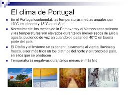 Resultado de imagen de clima de portugal