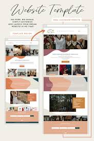 Websites are visual as much as they are content. Boho Chic Website Template Wedding Planner Website Beautiful Website Design Portfolio Web Design