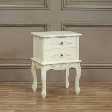 Newlyn oak bedside table £99.95. French Light Cream 2 Drawer Bedside Table Furniture La Maison Chic Luxury Interiors