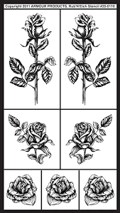 Maybe you would like to learn more about one of these? Detailed Roses Armour Rub N Etch Stencil Etching Supplies Arts Crafts Sewing