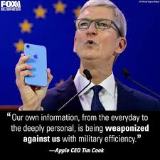 'small business is the fabric of our community'. Fox Business Apple Ceo Tim Cook Is Calling For The U S Facebook