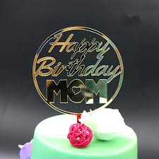 Eat, drink, and be happy on your special day! Golden Glitter Cake Topper Party Supplies Happy Birthday Cake Topper For Mom Birthday Mother S Day Party Decor Free Shipping Cake Decorating Supplies Aliexpress