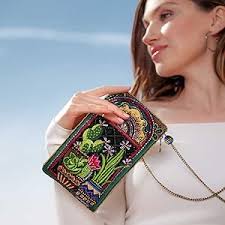Mary Frances La Plaza Beaded Cactus Crossbody Phone Bag, Multi: Handbags:  Amazon.com